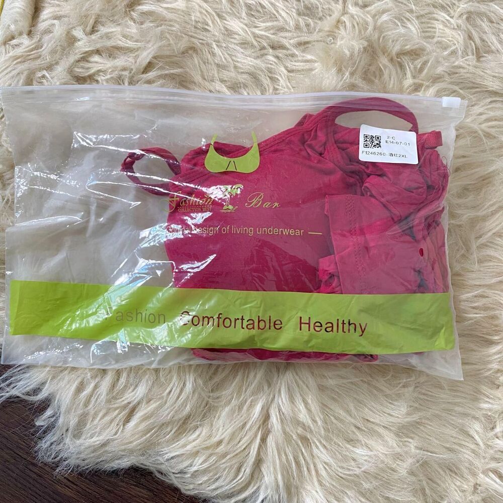 New unworn Fuchsia Pink Camisole Top Built in Bra Padding 2XL Fashion Bar - Picture 6 of 6